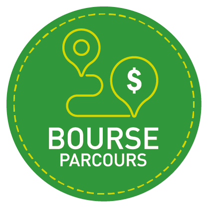 Pastille cliquable, rond vert Bourse Parcours